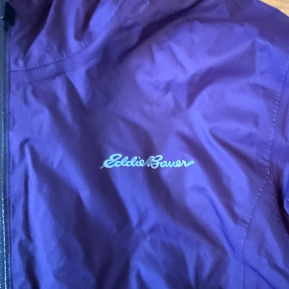 Eddie Bauer Women’s WeatherEdge Insulated Rain Jacket - Purple - Size M Women's - Picture 5 of 12